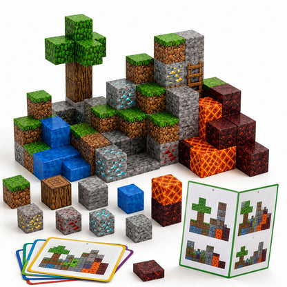 MinzoToys 87 Parça Magnetic My World Yapı Blokları