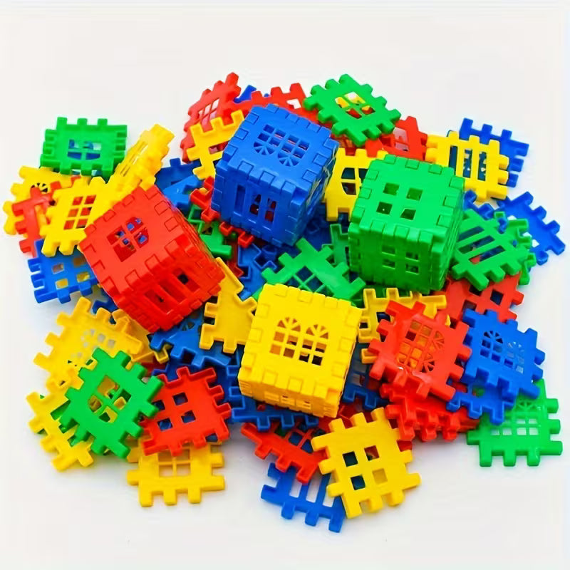 132 Puzzle City Renkli Yapı Blokları