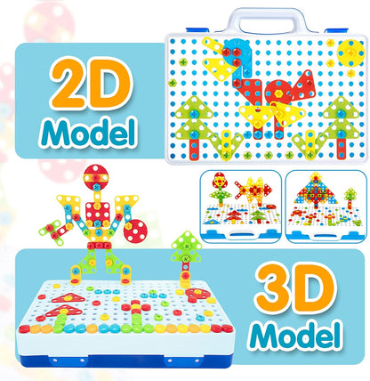 Matkaplı 3d Yaratıcı Tamir Seti Puzzle