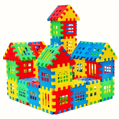 132 Puzzle City Renkli Yapı Blokları