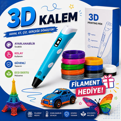 Çocuklar İçin 3D Baskı Kalemi