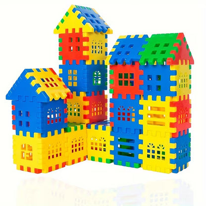 132 Puzzle City Renkli Yapı Blokları